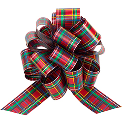 Red/Green plaid Perfect Pull Bow Polypro No.9