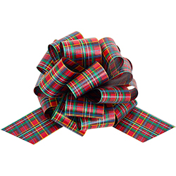 Red/Green plaid Perfect Pull Bow Polypro No.40