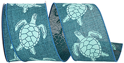SEA TURTLE LINEN WIRED EDGE rd